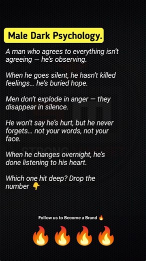 Male Dark Psychology, listening to his heart. #shorts