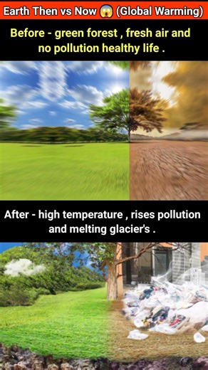 Earth Before vs After Global Warming 😢🌍 #globalwarming #shorts