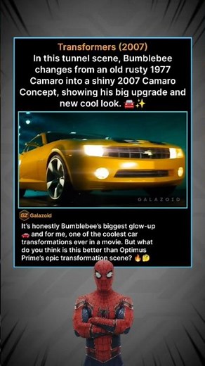 Bumblebee Camaro Glow-Up Scene