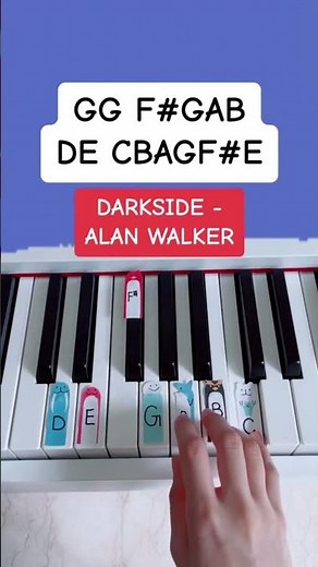 Darkside - Alan Walker ft. Au/Ra & Tomine Harket (Piano Tutorial) #darkside #alanwalkerdarkside