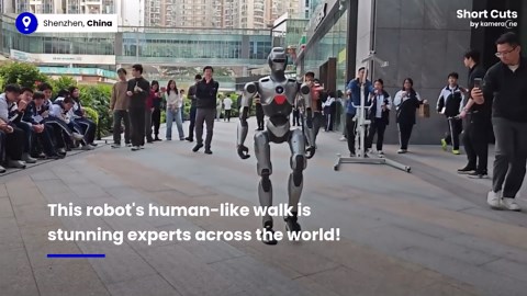 Robot with human-like walk taking a stroll in China stuns experts