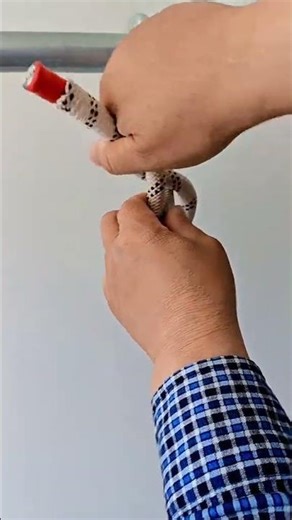 How to Tie a Cow Hitch Knot with a Safety Backup | Strong & Simple Rope Technique#CowHitch #RopeKnot