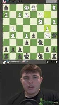 INSANE Opening Tactic vs 2500 Subscriber!! #chess #chessgame #chesstactics