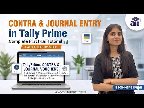 Contra & Journal Entry in TallyPrime | Complete Practical Tutorial 📊