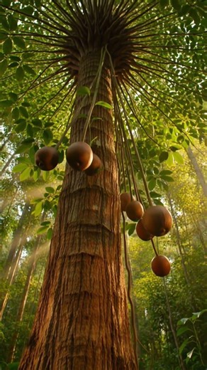 The “Cannonball Tree” – Nature’s Explosive Secret! | Couroupita guianensis #facts #nature #forest