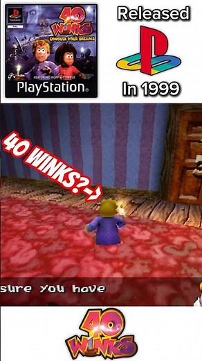 Retro Classic: 40 Winks 👀 #40winks #retrogaming #ps1 #90s #00s #playstation