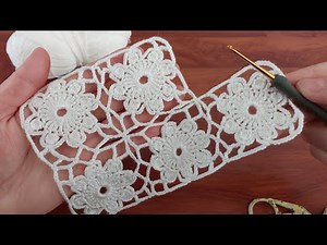 Wow!! Very Easy Beautiful Crochet Flower lace Design💮crochet online tutorial for beginners