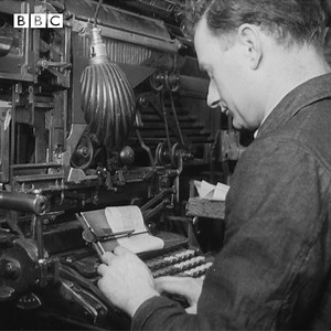#OnThisDay 1950: Newsreel went behind the scenes of The Axminster and Lyme Regis Clarion, a new one-man local newspaper. | BBC Archive