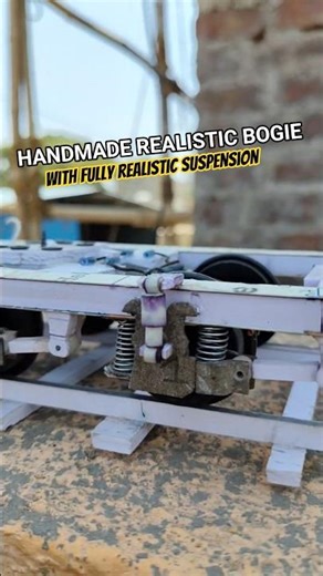 handmade Bogie with fully suspension #handmade #realistic #model #traingadi #train #diy #ytshorts