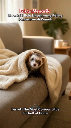 Ferret: The Most Curious and Lively Furry Pet in the House #animalfacts #animalfacts #uniqueandin...