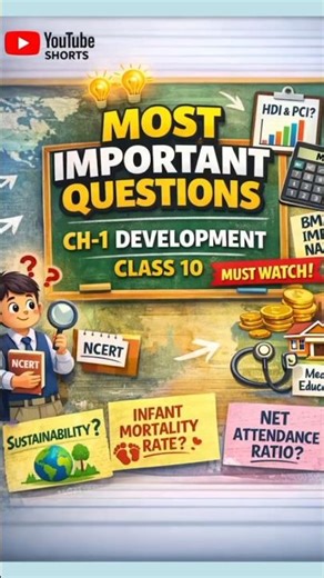 Most Important Questions 🚨| CH-1 Development| Class 10 Economics