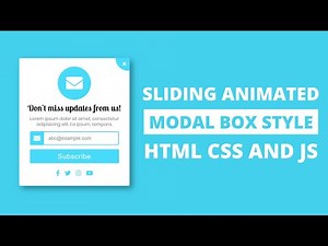 Sliding Subscription Box using HTML CSS & Javascript | Coding Nepal