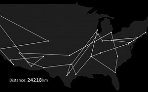 Traveling Salesman Problem Visualization