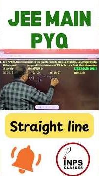 JEE Main PYQ Straight Line | Most Repeated Questions | By Nitin Sir | INPS Classes