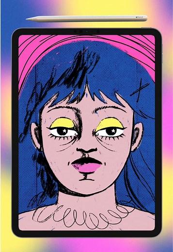 Funky Art Timelapse: Creative Illustration Process