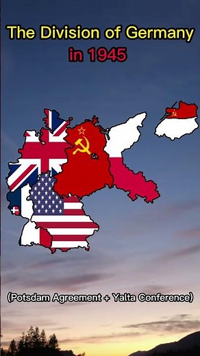 The division of Germany in 1945