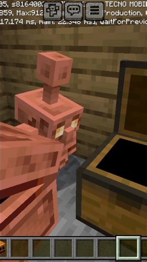 I made a copper golem on mobile