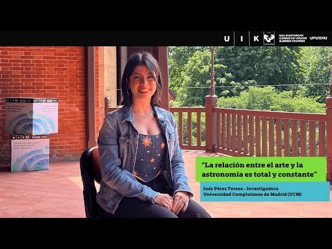 Inés Pérez; cielos, mitos y ciencia a través de la historia del arte