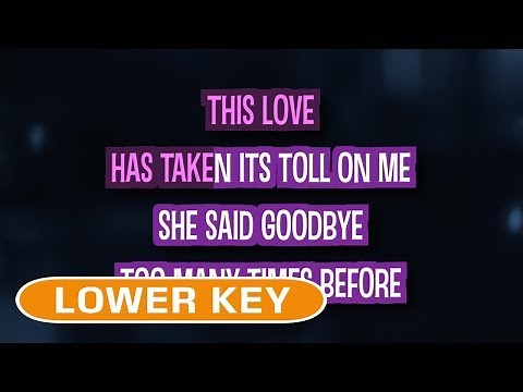 This Love (Karaoke Lower Key) - Maroon 5