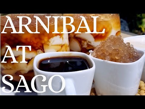 HOMEMADE ARNIBAL AT SAGO / sugar syrup/tapioca