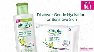 171K views · 2K reactions | Gently hydrate and cleanse your skin with our best-selling micellar range. Made with no artificial colours, perfumes or harsh chemicals that can upset your skin. Just skin-loving ingredients guaranteed to make your skin smile! ASC. Ref. No. U078P110816S | Simple Skincare | Facebook