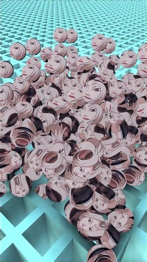 Tsunade Face Balls Drop into Perfect Grid – Naruto Satisfying ASMR