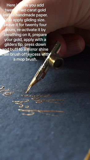Gilding Techniques: Adding Gold Leaf to Handmade Paper