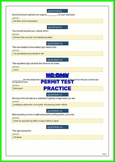NC DMV PERMIT TEST PRACTICE video