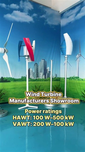 Vertical-axis and horizontal-axis wind turbines each have their own advantages.