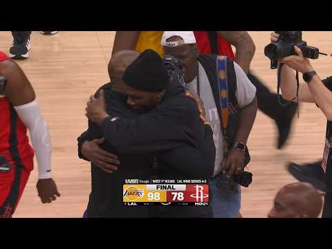 LeBron James shows love to Kevin Durant after Lakers eliminate Rockets