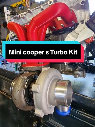 Mini cooper s Turbo kit with 3d printed manifold 😈 #turbocar #minicooper #3dprint #development