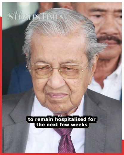 Tun M hospitalised with right hip fracture after fall