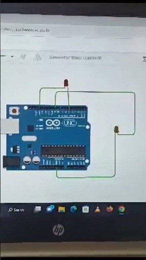 LED blinking with Arduino using tinkercad #education