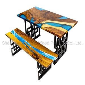 [Hot Item] Luxury Epoxy Coffee Table Resin Inlay Table Dining Table