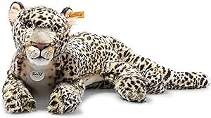 Steiff Parddy Leopard, Premium Realistic Leopard Stuffed Animal, Lifelike Wild Animal Plush Toys, Plushy Toy for Girls Boys and Kids (Brown, 14")