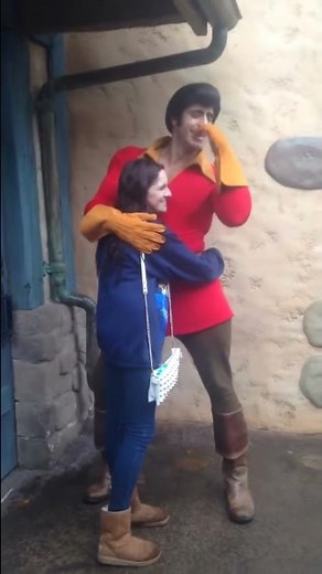 Meeting Gaston in DISNEY World
