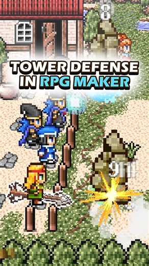 This Tower Defense is made in RPG Maker MZ #rpgmaker #gamedev #idlegame