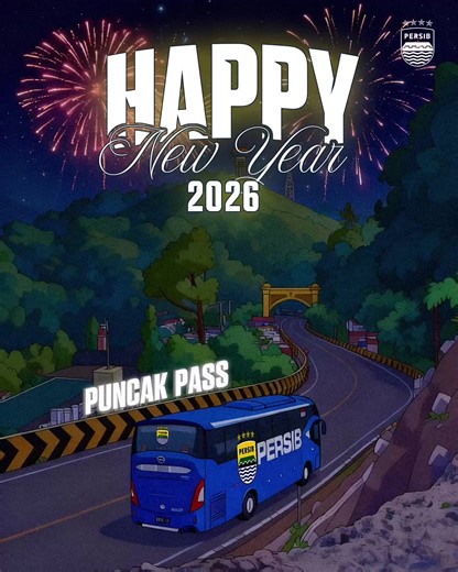 Selamat tahun baru, Bobotoh! 🥳🎆 Selamat berlibur dan berkumpul bersama keluarga. Tahun baru, semangat tetap biru 💙 #WeArePERSIB