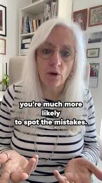 How writers miss obvious errors in their own work