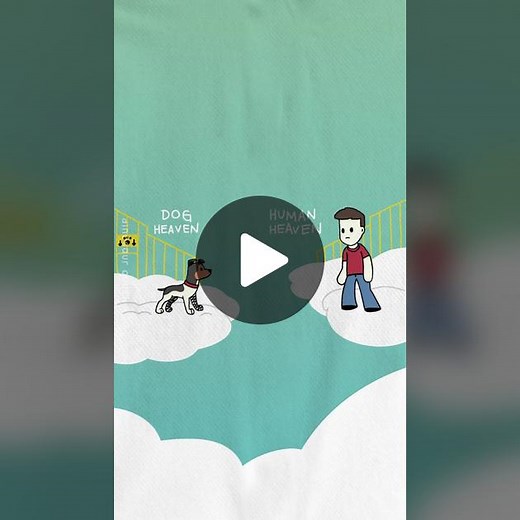 dog heaven and human heaven #wholesome #dog #animation