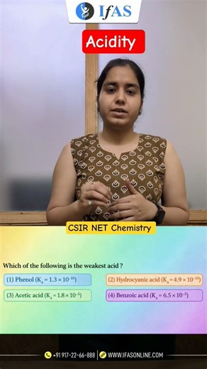 Acidity | Physical Chemistry | CSIR NET Chemistry | IFAS