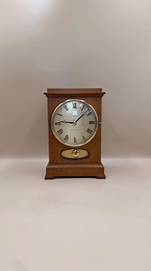 German Kienzle Quartz Pendulum Mantel Clock – Vintage Walnut Case – Roman Dial – Mid-century European Table Clock - Etsy