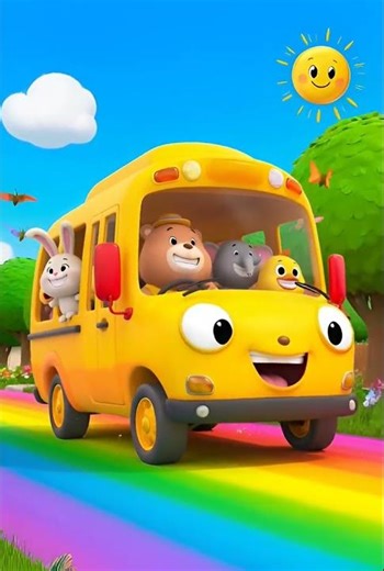 The Wheels on the Bus Go Round and Round! 🚌✨ #cocomelon