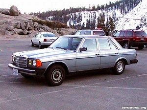 1981 Silver Blue and MB Tex interior?