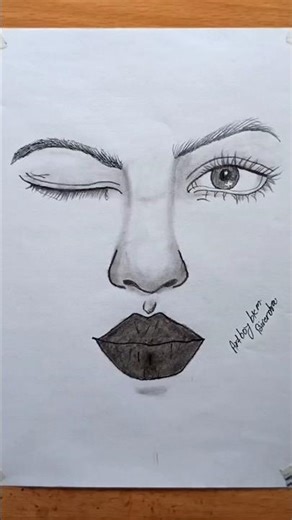 Girl Drawing #drawing #charcoaldrawingtutorial #girlfacedrawingpencil #girldrawing #portraitdrawing