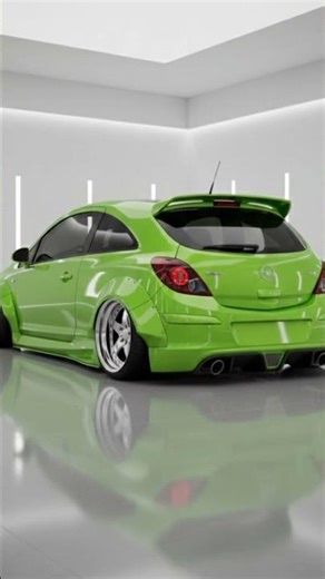 Green Opel Corsa OPC - Compact Hot Hatch with Bold Stance