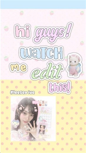 𔓐𑇓 edit pfp #leeseoive 🍏💭req: ‪@pinkeumuffingirls‬ #ibispaintx #editing #leeseo #fyp #shortsvideo