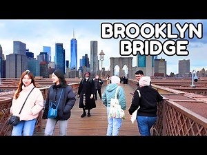 4K | 🇺🇸 Exploring THE BROOKLYN BRIDGE | How To Walk The Brooklyn Bridge 2025