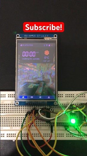 Esp32-TUX with ili9486 3.5”Lcd #iot #esp32 #arduino #christmas