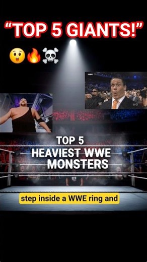 ☠️Top 5 Heaviest WWE Monsters 😲 | AI Recreation #tg804